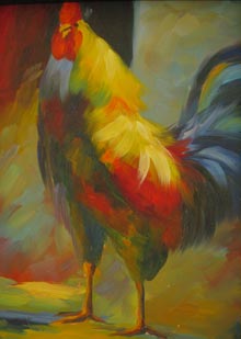 sidewalk-rooster